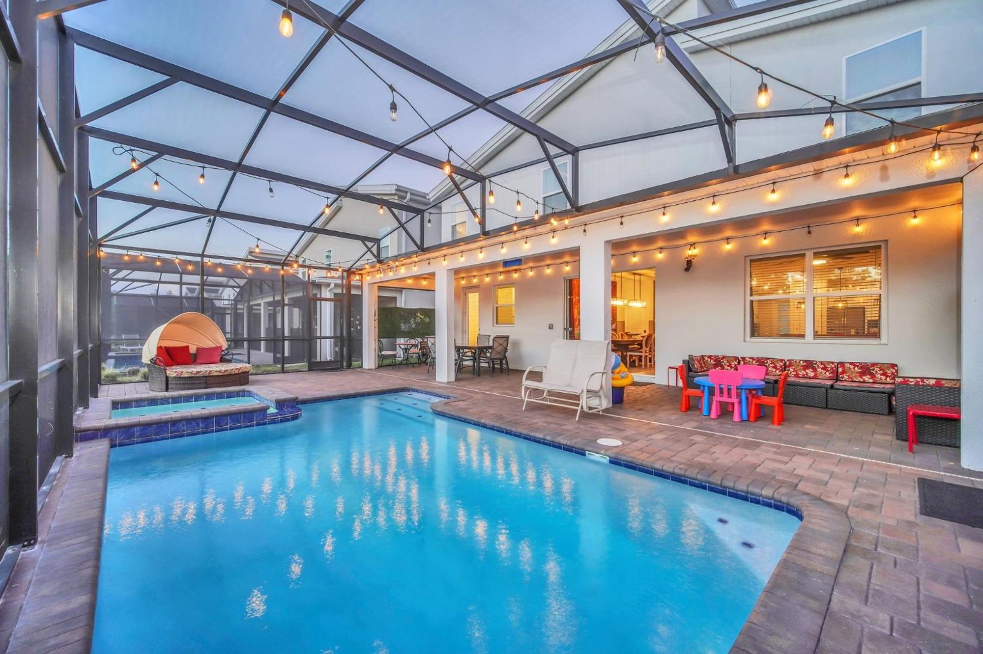 Waterfront 8br5ba Game Room/pool/spa/office Space *