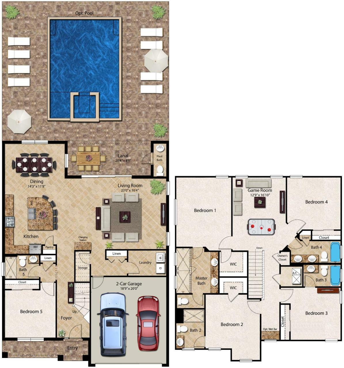 Villa Encore 4136 5 Bedroom Water Park *