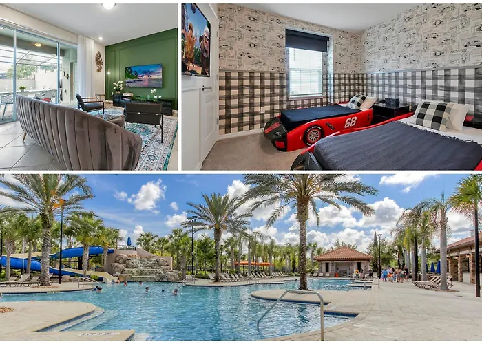 Soltera Resort W/ Lazy River & Private Pool,Min 2 Disney