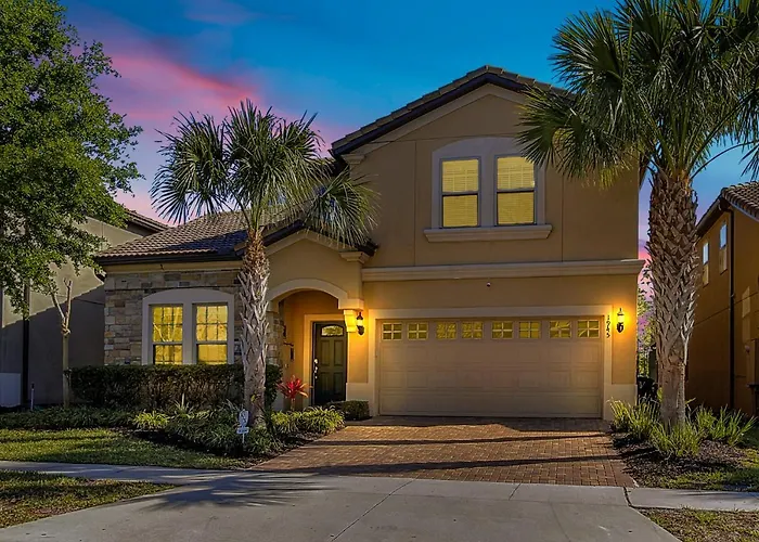 8Br Villa Near Disney-View/Privacy/Pool & Spa/Ps5/Ev