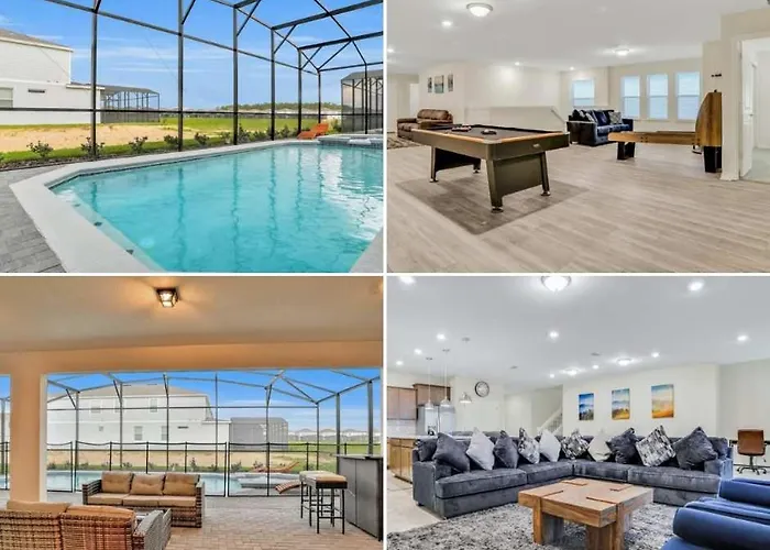 Magnificent 9Br Getaway Villa By Disney W Pool Game Rm