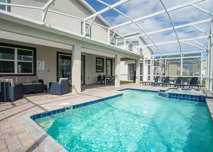 Marvelous 7Bd/5Ba Family Friendly W/ Gameroom & Pool Close To Disney 1201
