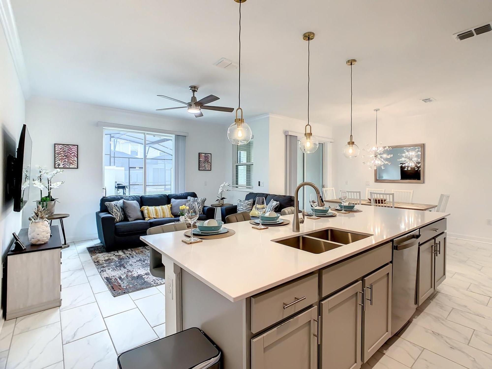 Peaceful 4br Th With Waterpark & Private Pool Holiday home Kissimmee