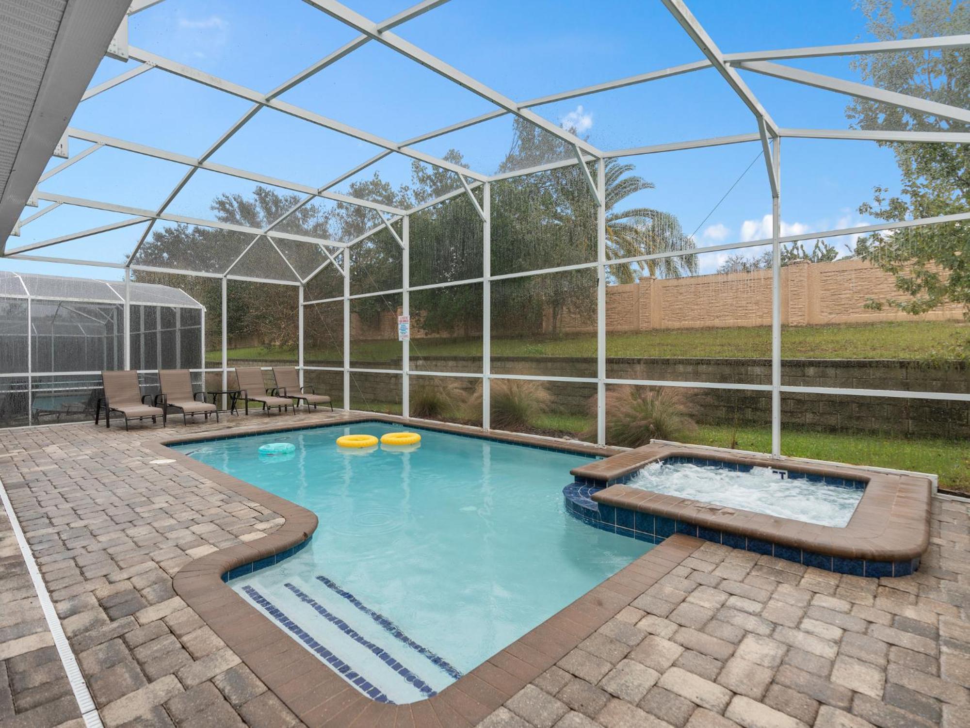 At Champions Gate In Orlando Near Theme Parks With Private Pool, & Movie Theater Villa *