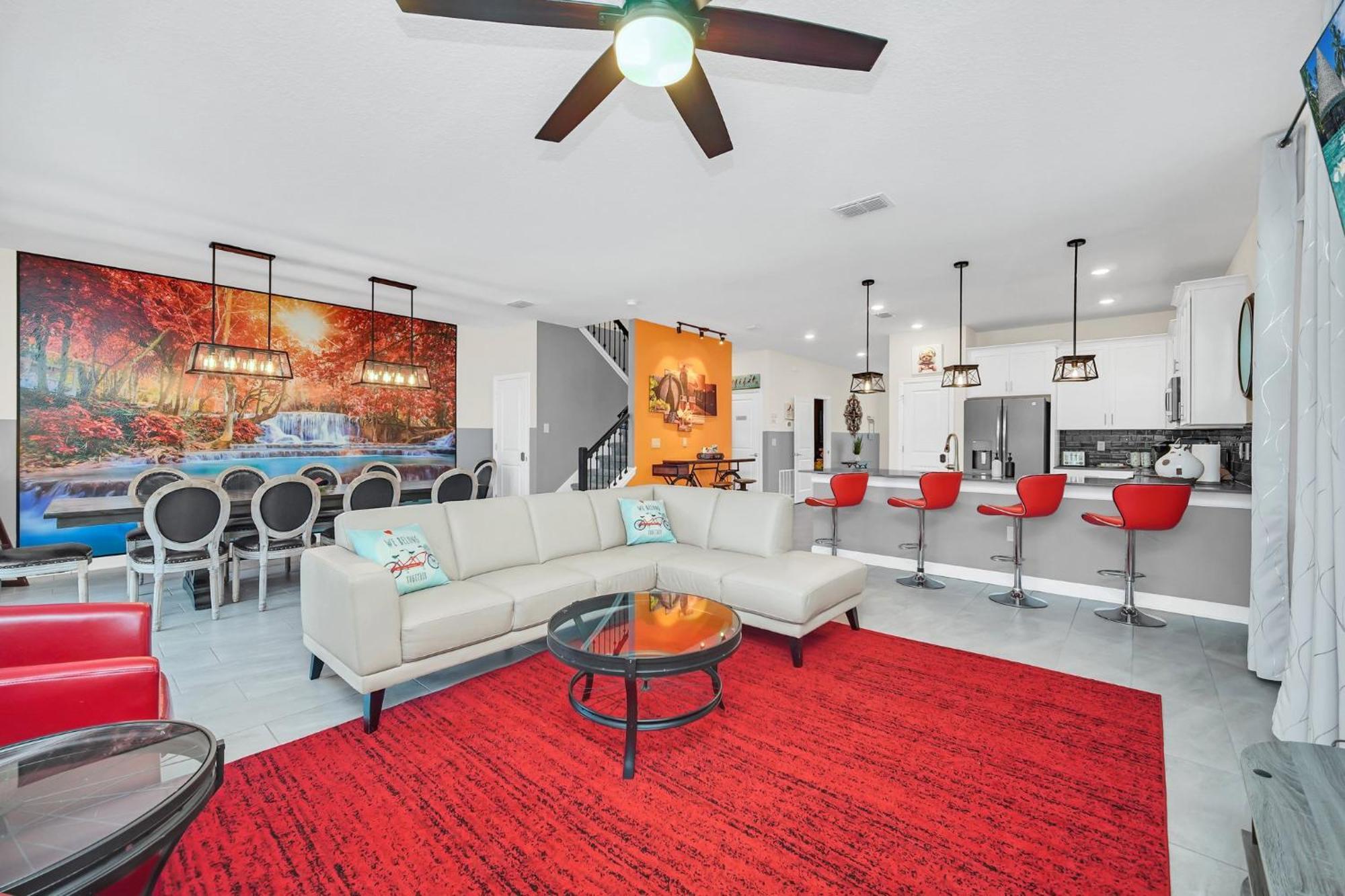 Villa Waterfront 8br5ba Game Room/pool/spa/office Space *