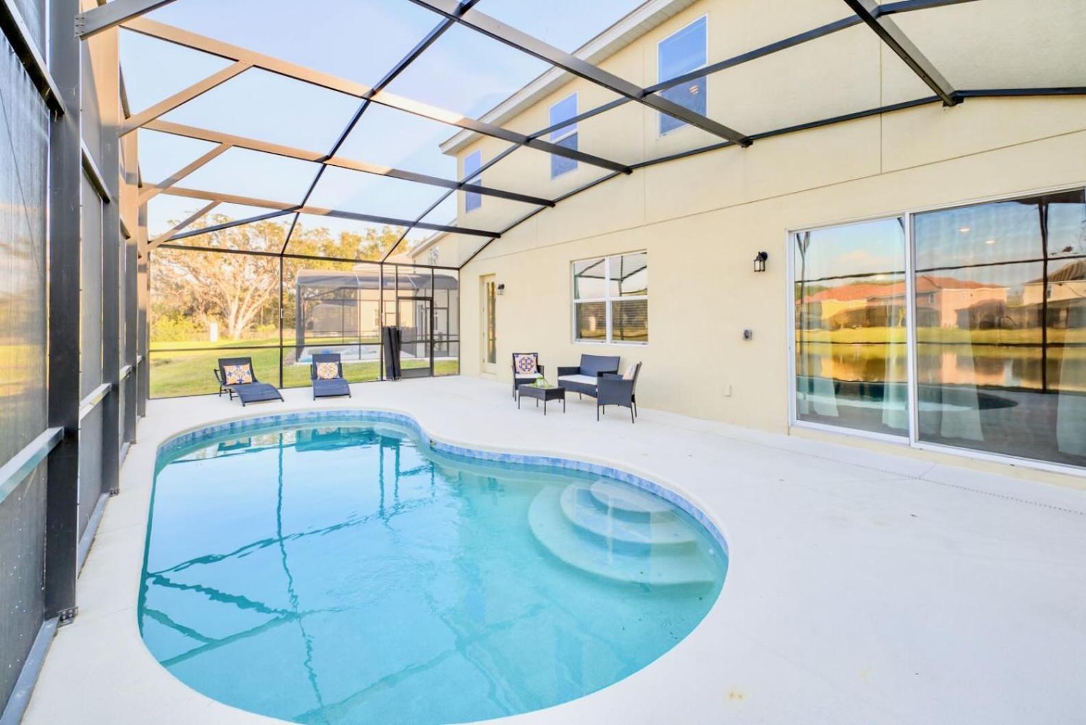 8br Family W Pool & Games Room- Near Disney