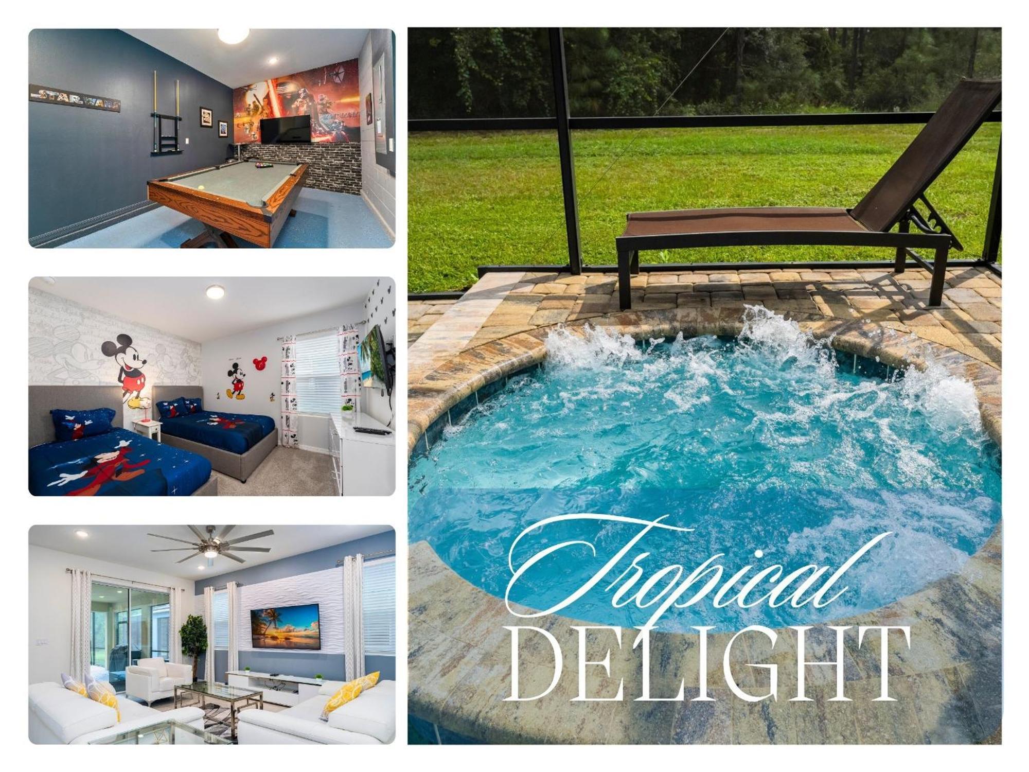 Solara Home, Wooded View Pool 6br, Modern Decor