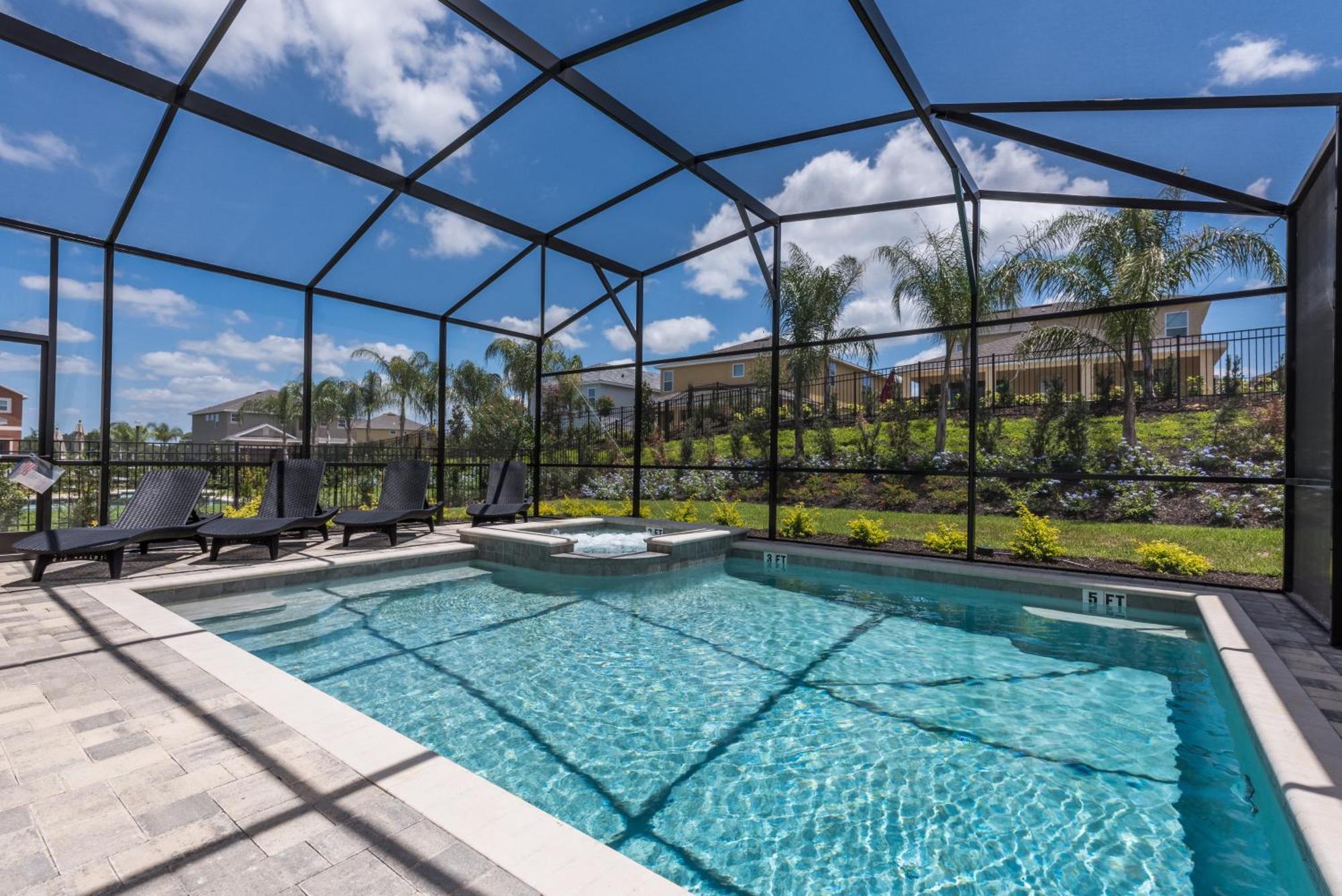 Vibrant Elite Home: Disney-adjacent With Private Pool & Amenities Villa