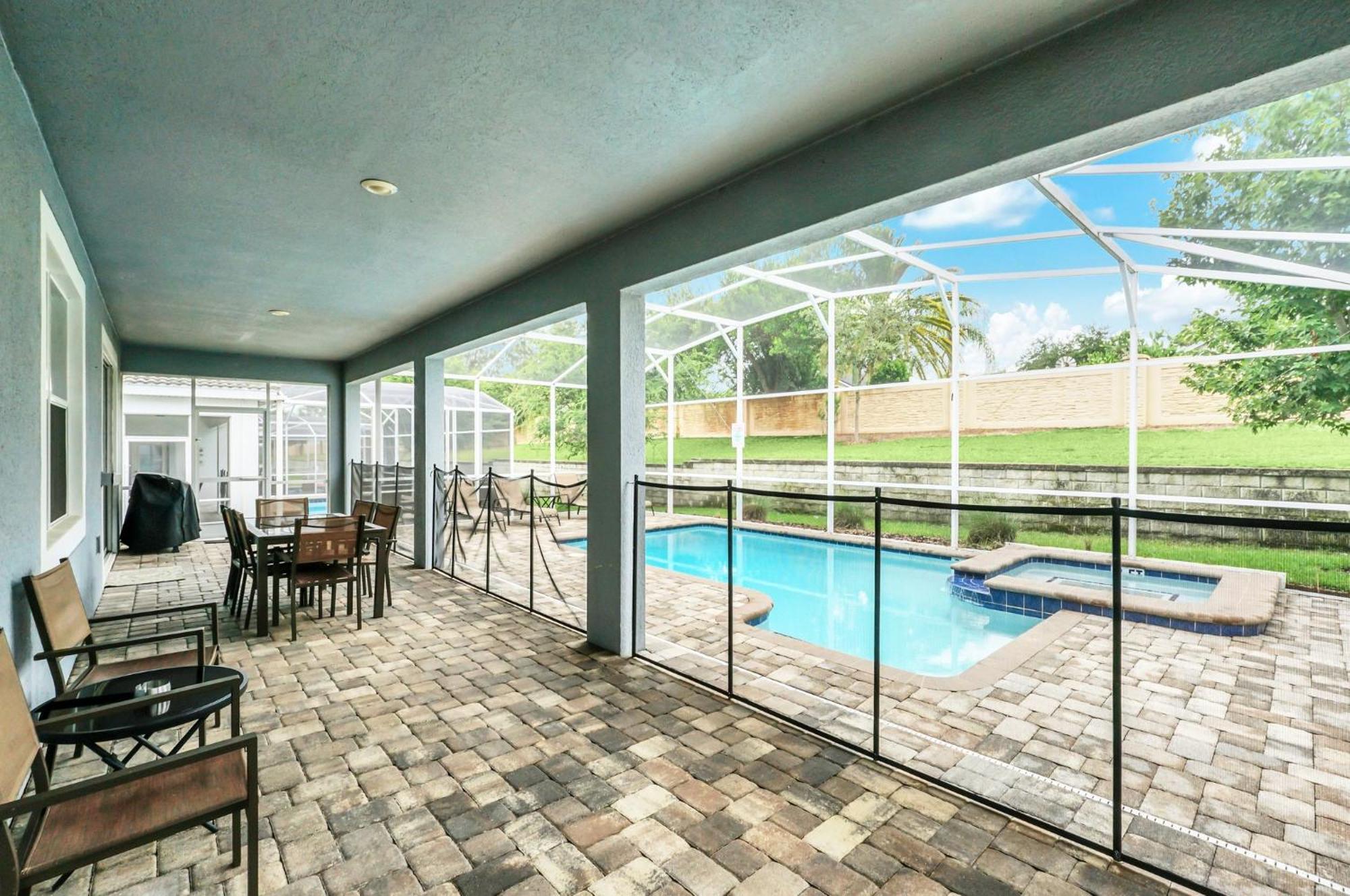 At Champions Gate In Orlando Near Theme Parks With Private Pool, & Movie Theater Davenport