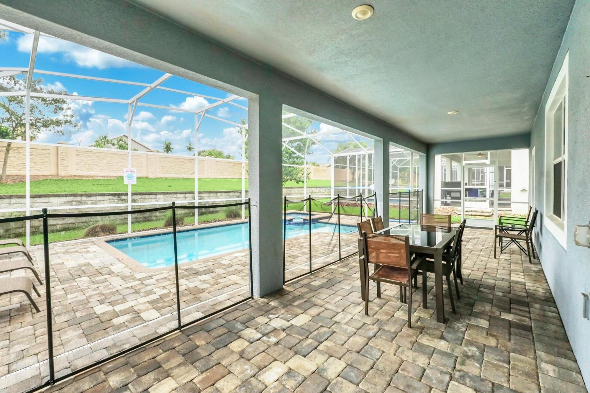 At Champions Gate In Orlando Near Theme Parks With Private Pool, & Movie Theater Villa *