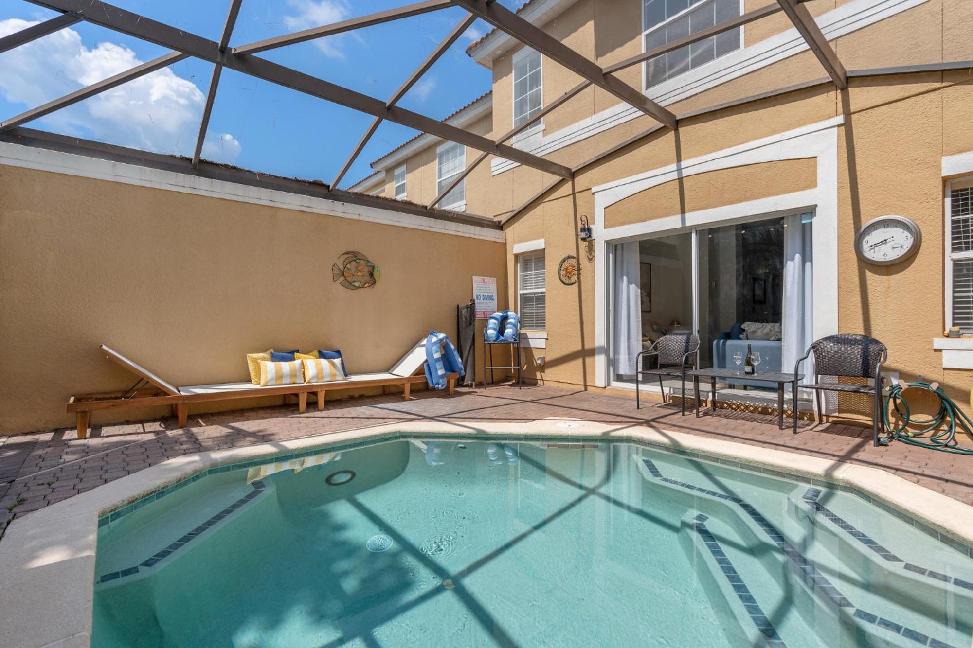 Villa Wish Upon A Splash - Family - 3br - Private Pool - Disney 4 Miles Kissimmee
